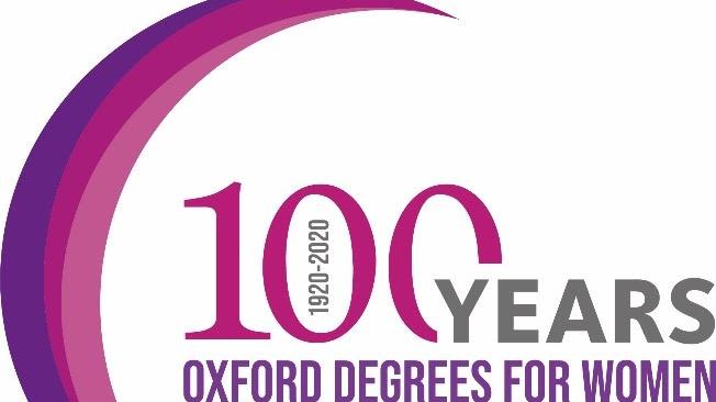 100 years Oxford degrees for women logo