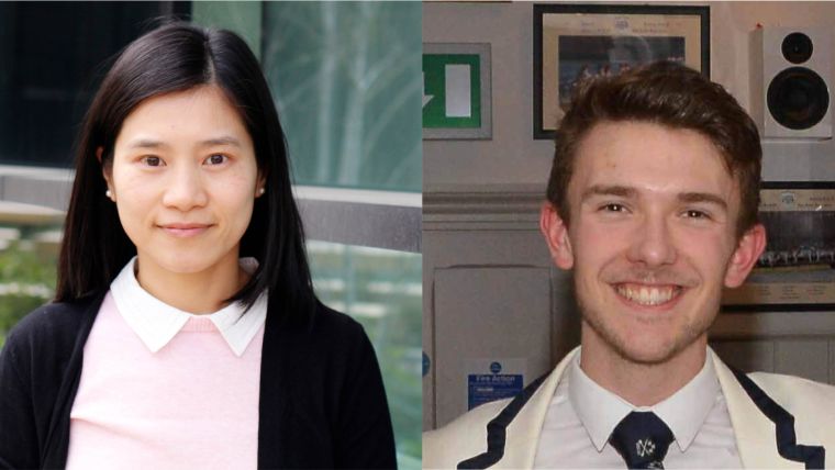 Profile images of Dr Carol Leung and DPhil student Olly Featherstone
